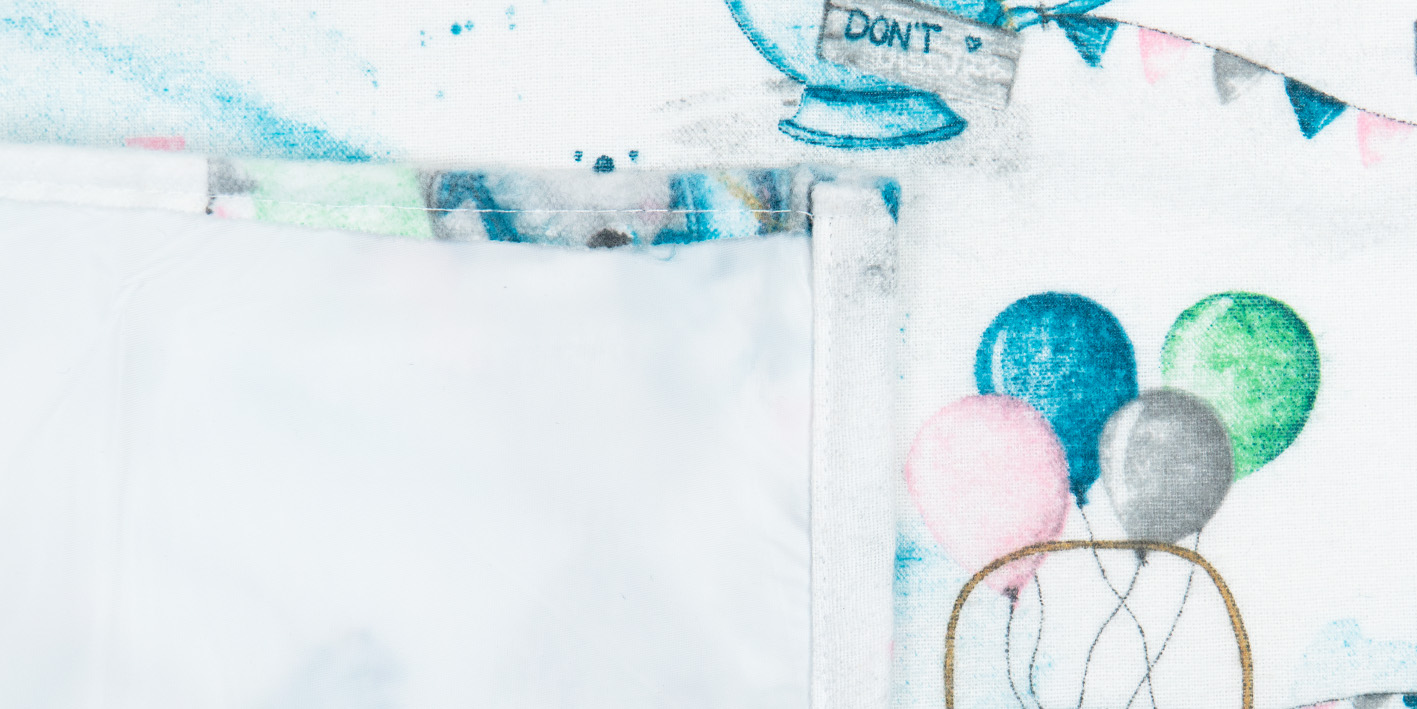 Pieluchocerata flanelowa myszka balony